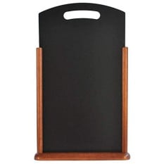 Tabletop Menu Chalk Board With Handle Dark Brown