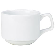 Genware Porcelain Stacking Cup 20cl