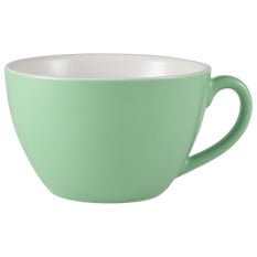 Genware Porcelain Bowl Shaped Cup 34cl Green