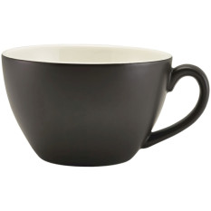 Genware Porcelain Bowl Shaped Cup 34cl Matt Black