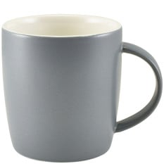 GenWare Porcelain Matt Grey Cosy Mug 35cl/12.3oz (Pack of 6)