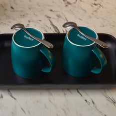 GenWare Porcelain Matt Teal Cosy Mug 350ml/12.3oz (Pack of 6)