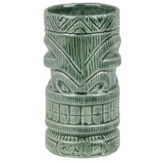 Ceramic Kon Faded Green Tiki Mug 630ml