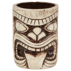 Ceramic Toscano Lono Light Brown Tiki Mug 450ml