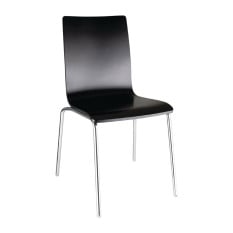 Bolero Square Back Side Chair Black (Pack of 4)