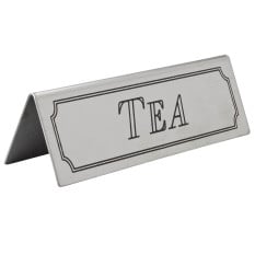 Stainless Steel Tea Table Sign