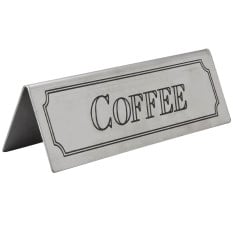 Stainless Steel Coffee Table Sign