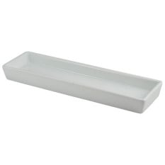 Genware Porcelain Rectangular Dish Holder 28cm