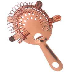 Copper Plated Hawthorne Strainer 4-Prong
