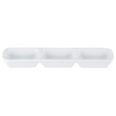 Porcelite Three Division Dip Tray 20x6.5cm x 6
