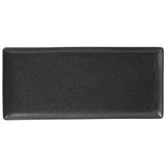 Seasons Graphite Rectangular Plate 35 x 15.5cm x6