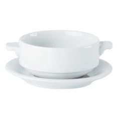 Porcelite Lugged Soup Cup 28cl/10oz x 6