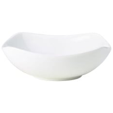 Genware Porcelain Rounded Square Bowl 17cm