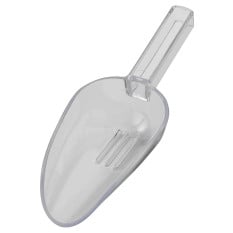 Clear Plastic Ice Drainer Scoop 200ml/7oz