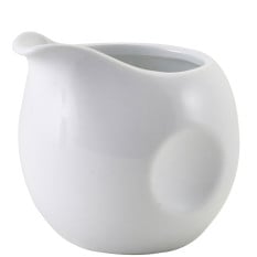 GenWare Porcelain White Pinched Milk Jug 80ml/2.8oz (Pack of 12)