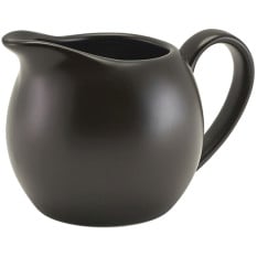 Genware Porcelain Jug 14cl Matt Black
