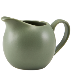 Genware Porcelain Sage Milk Jug 140ml/5oz (Pack of 6)