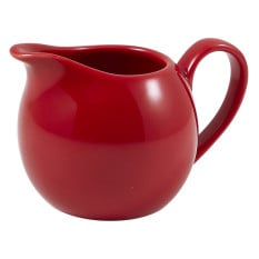 Genware Porcelain Jug 14cl Red