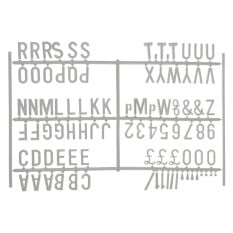 White Letter Set 3/4 Inch (540 characters)