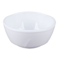 White Melamine Bowl Round 19oz 562ml