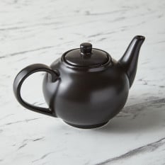 GenWare Porcelain Matt Black Teapot 450ml/15.75oz (Pack of 6)