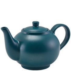 GenWare Porcelain Matt Teal Teapot 450ml/15.75oz (Pack of 6)