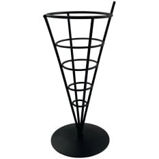 Wire French Fry Cone Black