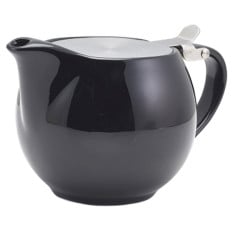 GenWare Porcelain Teapot With Infuser 500ml Black (Pack of 6)