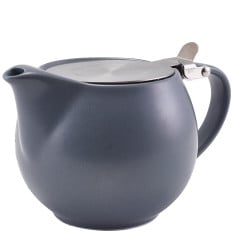GenWare Porcelain Matt Grey Teapot with Infuser 500ml/17.6oz (Pack of 6)