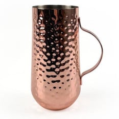 Copper Plated Tall Hammered Mug 450ml/16oz