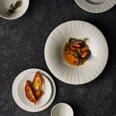Steelite Alina White Gourmet Rimmed Coupe Bowl 28.5cm/11.2" (Pack of 6)