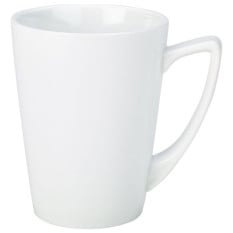 Genware Porcelain Angled Handled Mug 35cl