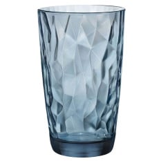 Bormioli Rocco Diamond Ocean Blue Cooler Tumblers 470ml/16oz (Pack of 6)