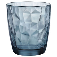 Bormioli Rocco Diamond Ocean Blue Double Old Fashioned Glasses 390ml/13oz (Pack of 6)
