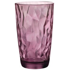 Bormioli Rocco Diamond Rock Purple Cooler Tumblers 470ml/16oz (Pack of 6)