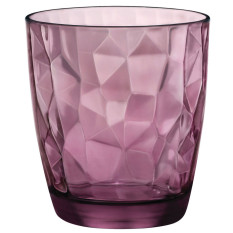 Bormioli Rocco Diamond Rock Purple Double Old Fashioned Glasses 390ml/13oz (Pack of 6)