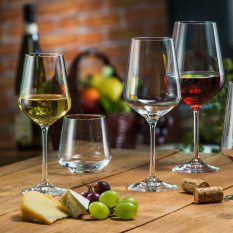 Siesta Toughened Crystal Wine Glasses 500ml/16oz (Pack of 6)