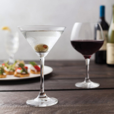 Flamenco Toughened Crystal Martini Cocktail Glasses 240ml/8oz (Pack of 6)