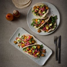 Dudson Makers Jute Grey Organic Rectangular Plate 27x16cm/10.6x6.3" (Pack of 12)