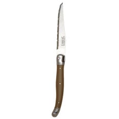 Jean Dubost Laguiole Taupe Serrated Steak Knife (Pack of 6)