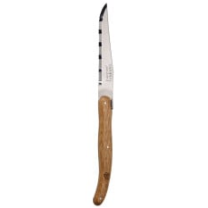 Jean Dubost Laguiole Oakwood Serrated Steak Knife (Pack of 6)