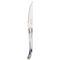Jean Dubost Laguiole Marble White Grill Knife (Pack of 6)