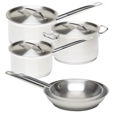 5 Piece GenWare Induction Stainless Steel Cookware Set