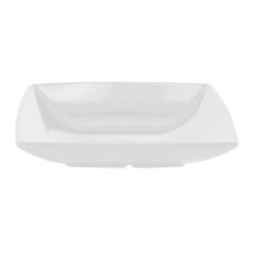 White Melamine Square Salad Bowl 28oz 825ml