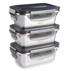 Lacor EcoInox Food Container Set 800/1200/1800ml