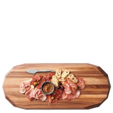 Creations Wood Oval Faceted Acacia Board 71.1cm (Pack of 2)