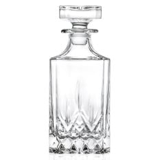 RCR Opera Square Whisky Decanter 750ml/25.4oz (Pack of 4)