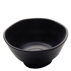 Creations Zen Melamine Black Bowl 11.5cm/4.5" 240ml/8oz (Pack of 6)