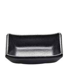 Creations Zen Melamine Black Dish 7 x 4.4cm 60ml/2oz (Pack of 12)