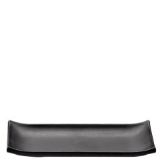 Creations Zen Melamine Black Rectangular Tray 9.5 x 2.2cm (Pack of 6)